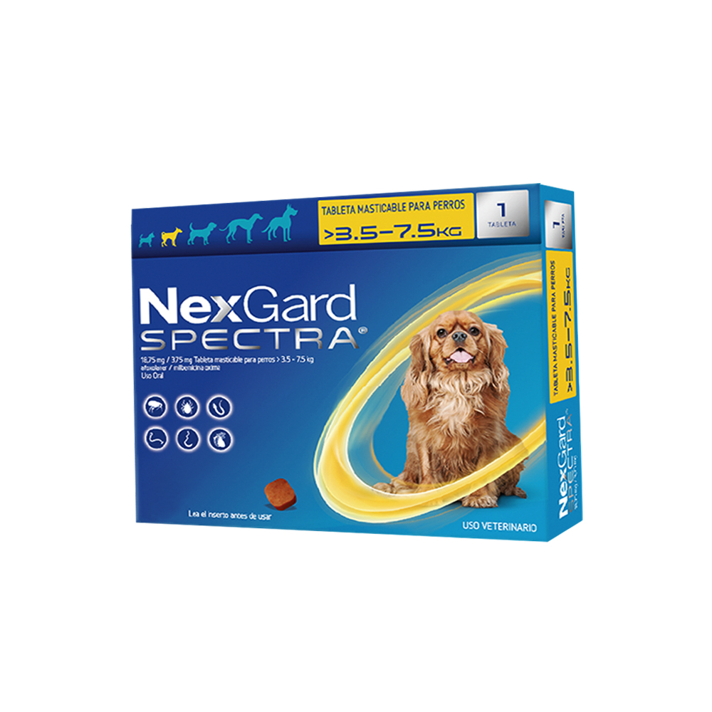 NEXGARD SPECTRA S 3-5 - 7-5KG(AMARILLO)