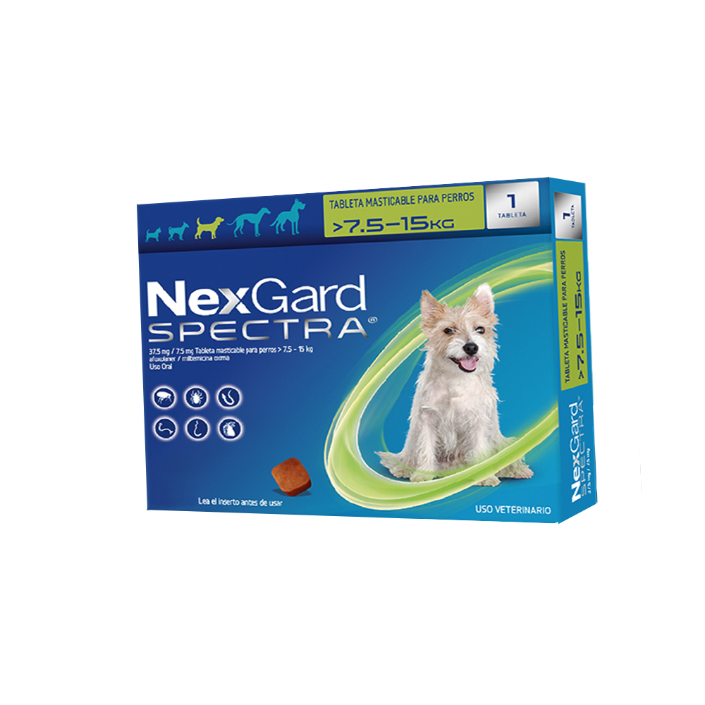 NEXGARD SPECTRA M 7-5 - 15KG(VERDE)